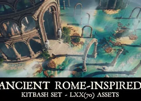 帝国的回响——受古罗马启发的混搭套装  Echoes of Empire – Ancient Rome-Inspired Kitbash Set