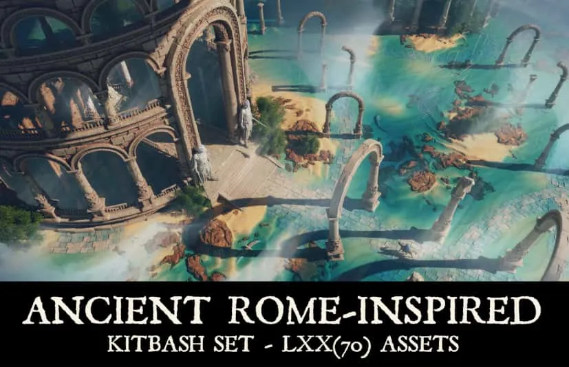 帝国的回响——受古罗马启发的混搭套装  Echoes of Empire – Ancient Rome-Inspired Kitbash Set