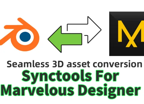 Marvelous Designer & blender 的同步工具  Synctools For Marvelous Designer v2.1.3