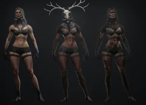 温迪戈怪物角色 - Monster wendigo