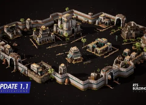 即时战略游戏建筑——沙漠风格 RTS Buildings - Desert