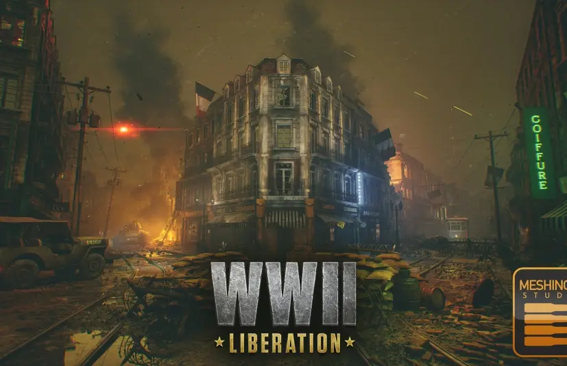 二战战区废墟环境 France WWII Liberation