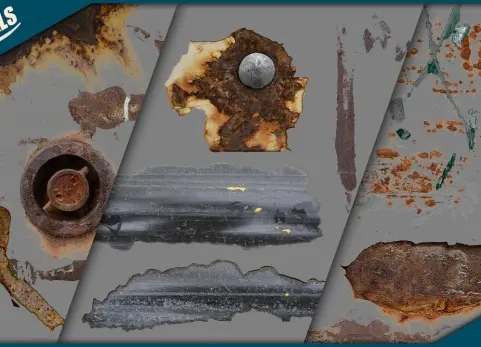 金属防锈贴花第 5 卷 Metal rust decals Vol. 5