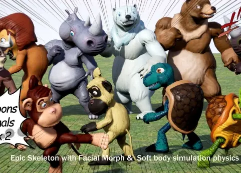 卡通动物包 2 Cartoons Animals Pack 2