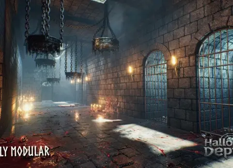 模块化地下城（哥特地牢、中世纪地牢、奇幻地牢、地下城） Modular Dungeon (Gothic Dungeon, Medieval Dungeon, Fantasy Dungeon, Dungeon)