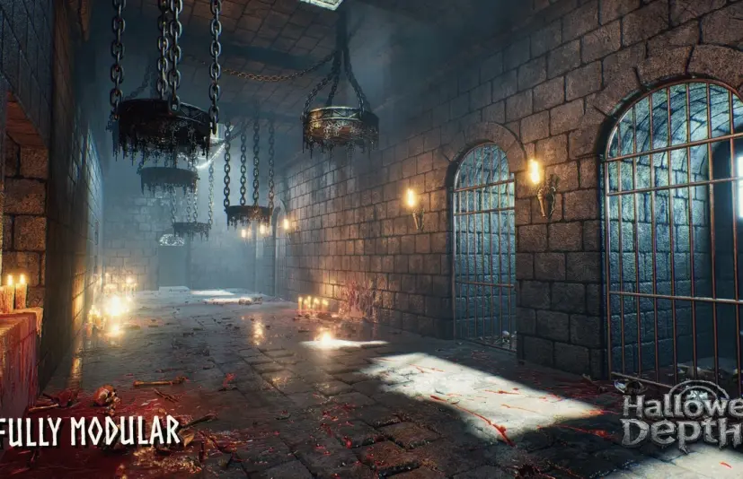 模块化地下城（哥特地牢、中世纪地牢、奇幻地牢、地下城） Modular Dungeon (Gothic Dungeon, Medieval Dungeon, Fantasy Dungeon, Dungeon)