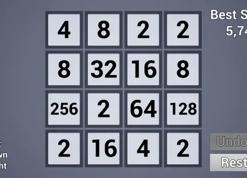 2048 谜题游戏模板 2048 Puzzle Game Template