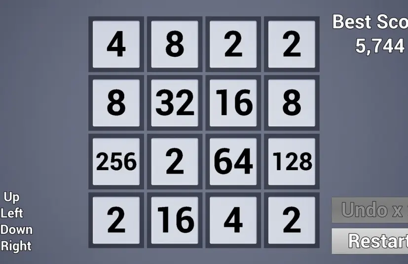 2048 谜题游戏模板 2048 Puzzle Game Template