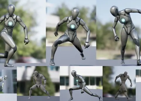 循环行走动画 Loop Walk Animations