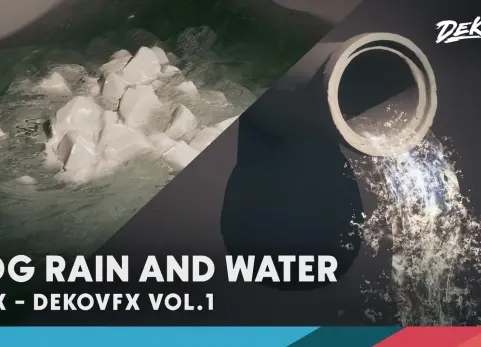 雾雨水粒子特效 DEKOVFX VOL.1 - Fog, Rain, and Water