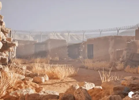 古代沙漠遗迹环境（含地图生成器与程序生成内容） Ancient Desert Ruins Environment w Map Generator PCG