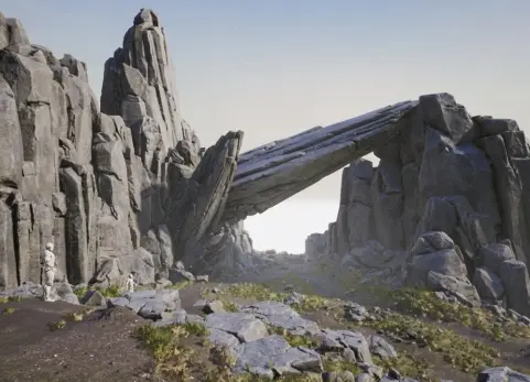 看起来逼真的悬崖和岩石 Realistic Looking Cliffs and Rocks