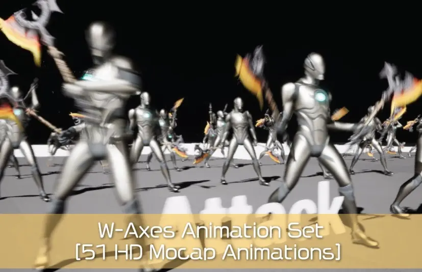 W轴 [51个高清动作捕捉动画] W-Axes [51 HD Mocap Animations]