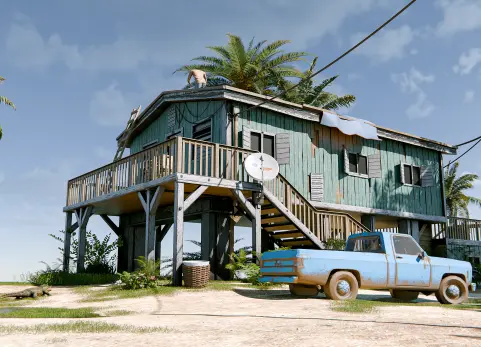 在Blender中重现了《GTA 6》的一个场景 Recreated a GTA 6 Scene in Blender