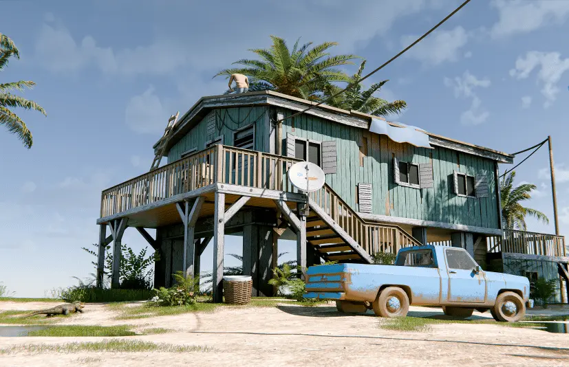 在Blender中重现了《GTA 6》的一个场景 Recreated a GTA 6 Scene in Blender