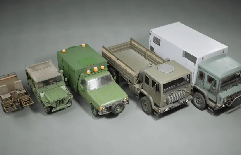 车辆第10卷 - 军用（低多边形） Vehicles VOL.10 - Military (Low Poly)