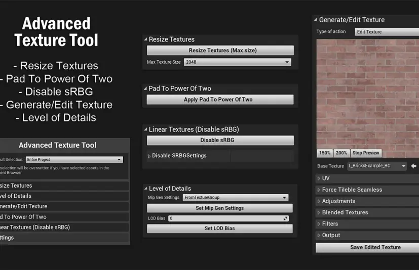 高级纹理工具 Advanced Texture Tool - CG3DA