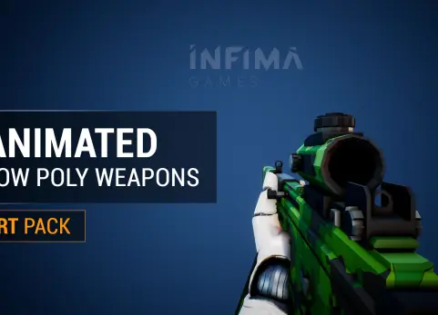 动画低多边形武器 v1.0 Animated Low Poly Weapons v1.0