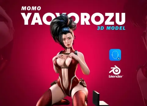 MOMO YAOYOROZU - Blender 3D