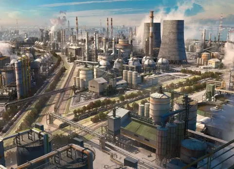 炼油厂 - kitbash3D - Refineries