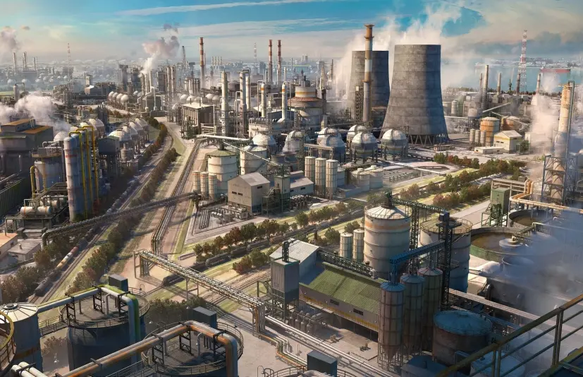 炼油厂 - kitbash3D - Refineries