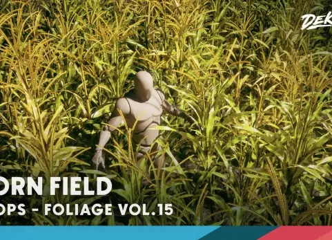 玉米地 Foliage VOL.15 - Corn Field (Nanite and Low Poly)