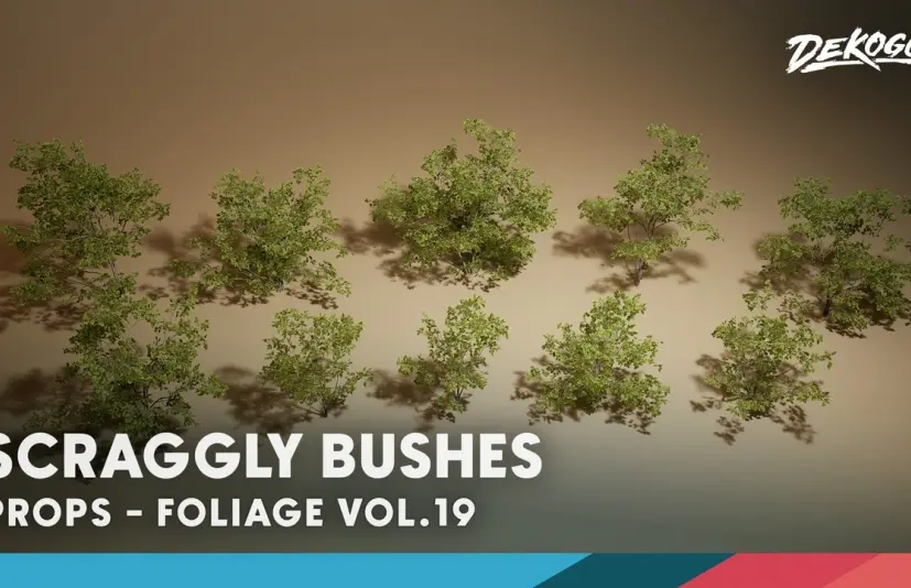 杂乱的灌木丛 - Foliage VOL.19 - Scraggly Bushes