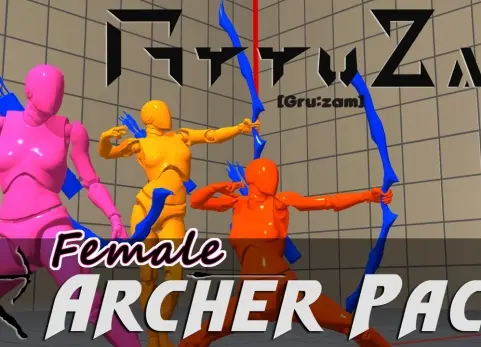 时尚弓箭手资源包（女性） - Stylish Archer Assets Pack(Female)