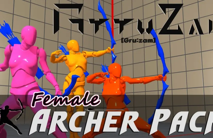 时尚弓箭手资源包（女性） - Stylish Archer Assets Pack(Female)