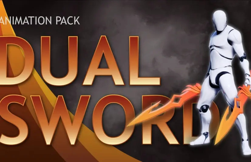 双剑动画包 Dual Sword Animation Pack - CG3DA