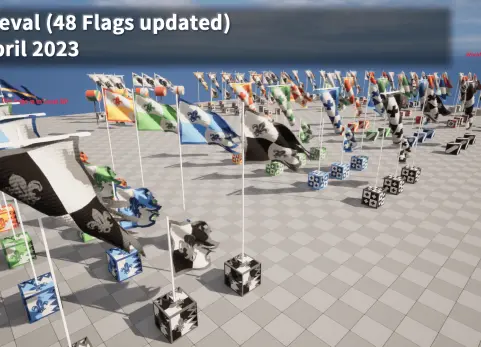 带有物理动画的国旗 - Country Flag (with Physics animation)