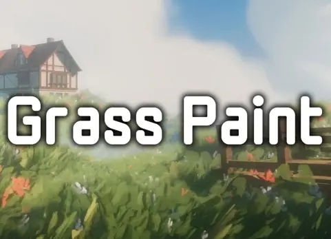 风格化动画草 - 草绘笔刷 Stylized Animated Grass - Grass Paint