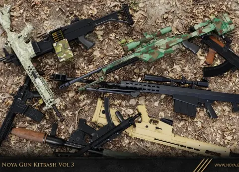 NOYA 50 枪支组合第3卷 NOYA 50 Gun Kitbash Vol 3