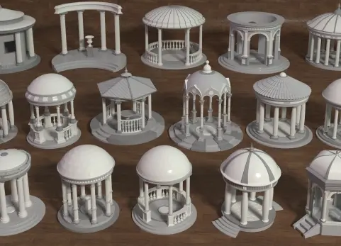 圆形大厅 - 16件 Rotundas - 16 pieces