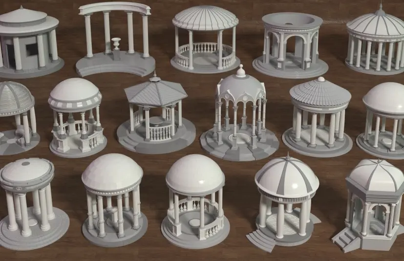 圆形大厅 - 16件 Rotundas - 16 pieces