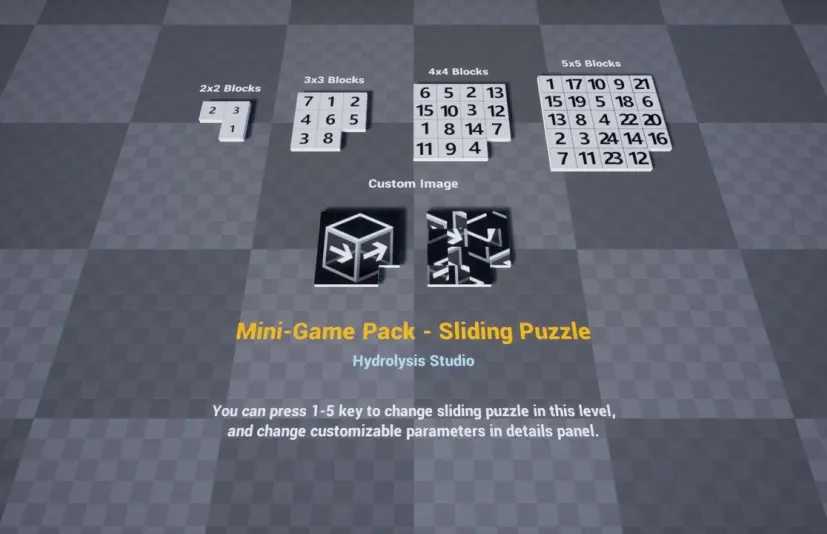 迷你游戏包 - 滑动拼图 Mini-Game Pack - Sliding Puzzle