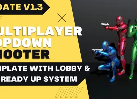 多人俯视射击游戏模板 Multiplayer Top Down Shooter Template