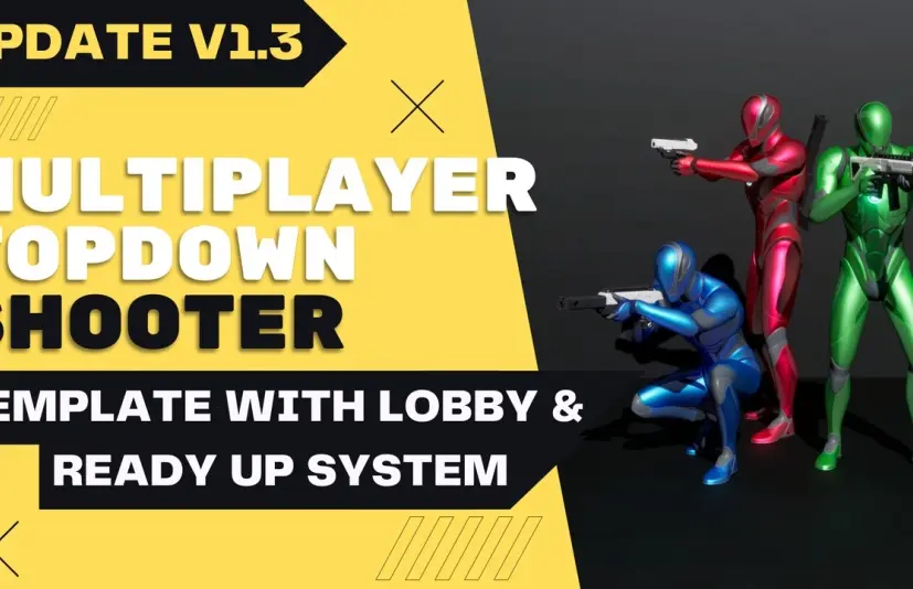 多人俯视射击游戏模板 Multiplayer Top Down Shooter Template