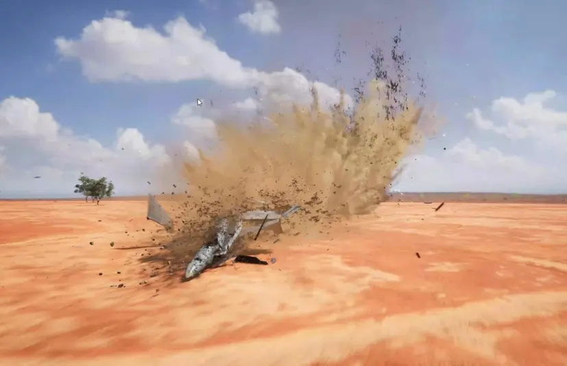 飞机失事视觉特效 Plane Crash VFX