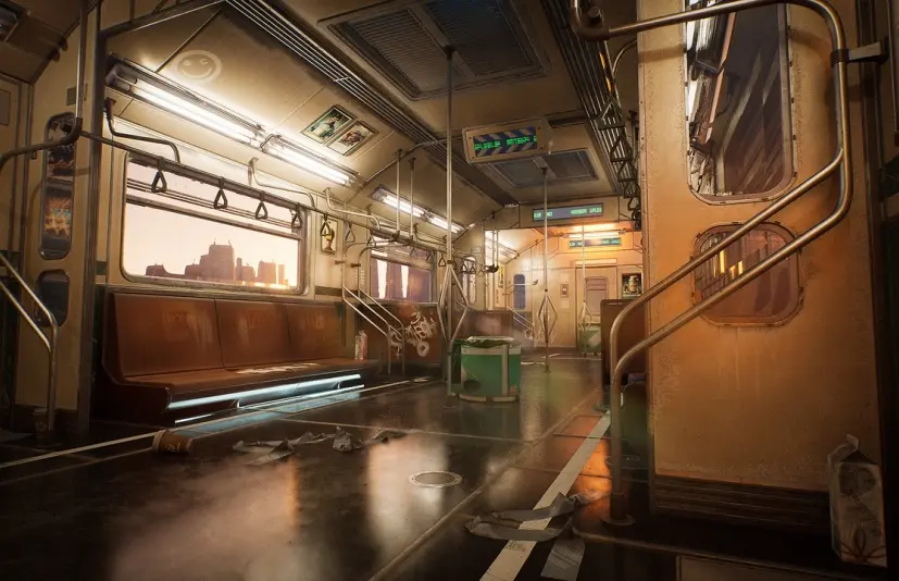 赛博朋克地铁列车套件 Cyberpunk Subway Train Kit