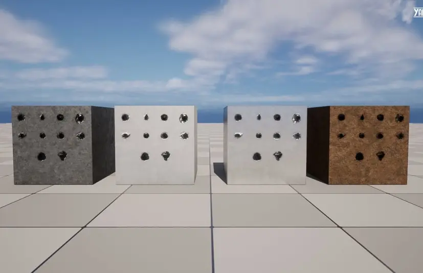 子弹撞击贴花第2卷 - 金属 Bullet Impact Decals Vol. 2 - Metal