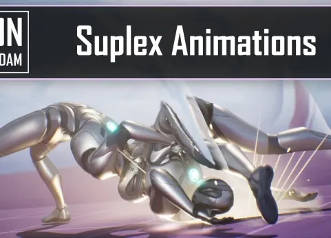 双人过肩摔摔跤动画 Paired Suplex Wrestling Animations