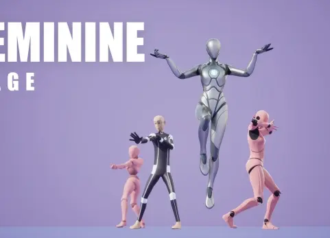 女性法师 - 动作捕捉 Feminine Mage - Motion Capture