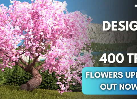 400 棵程序化树木 Treedesigner + 400 Procedural Trees