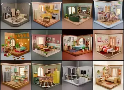 等距房间合集 Isometric Rooms Collection