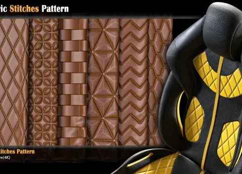 40种布料缝线图案 40 Fabric Stitches Pattern