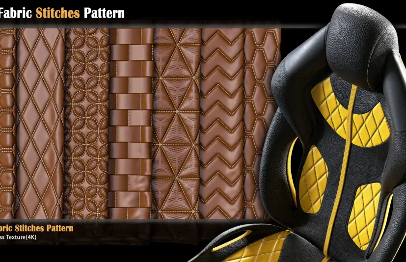 40种布料缝线图案 40 Fabric Stitches Pattern