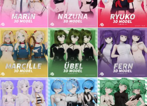 克莱·米拉巴尔模特系列 Kley Mirabal Models Collection