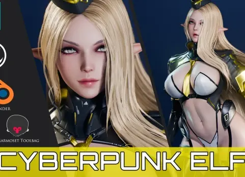 赛博朋克精灵 - Cyberpunk Elf - Game Ready