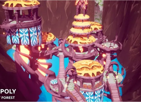 低多边形 - 奇幻森林 LOW-POLY - Fantasy Forest